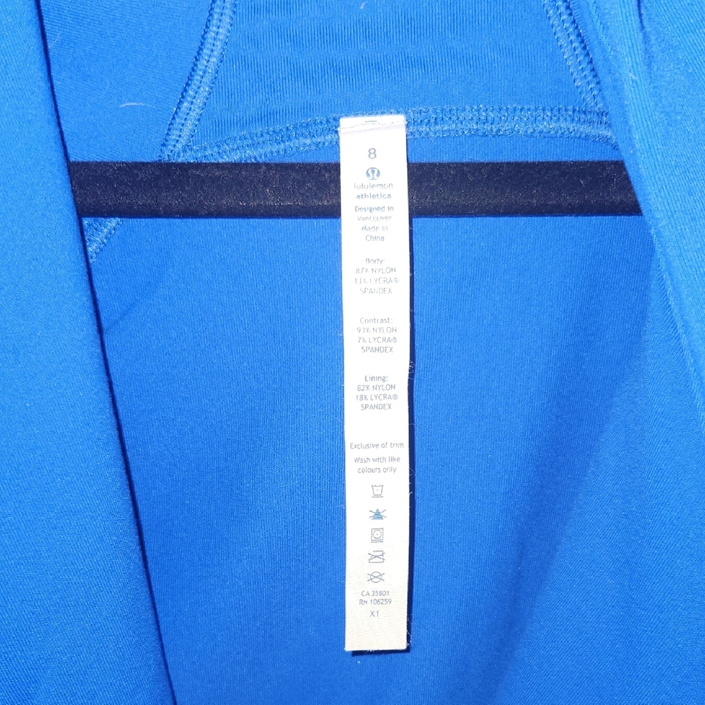 lululemon athletica Asymmetrical Zip Blue Jacket - Picture 3 of 8